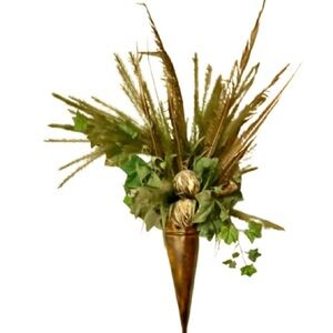 Large Luxury Vintage Wall Sconce with Floral Arrangement